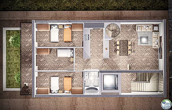 Offre spéciale constructeurs ! Immeuble de 4 appartements avec plans de construction.