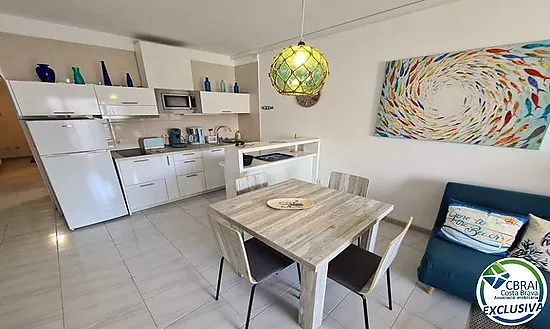 Vendu-Appartement T2 rénové avec vue canal - Quartier Sant Maurici