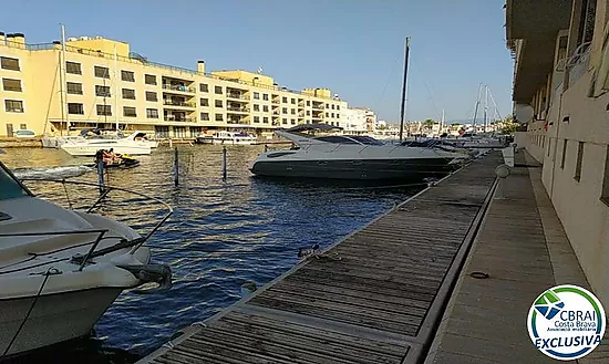 PORT MOXÓ 3.45 X 10m mooring for sailboat, garage and storage room for sale in Empuriabrava