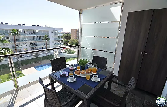 Apartment - Apartment for sale in Roses, with 45 m2, 1 bedroom, 1 bathroom, Swimming pool, parking a