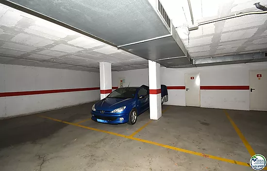 Underground parking with storage room