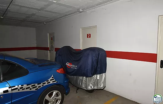 Underground parking with storage room